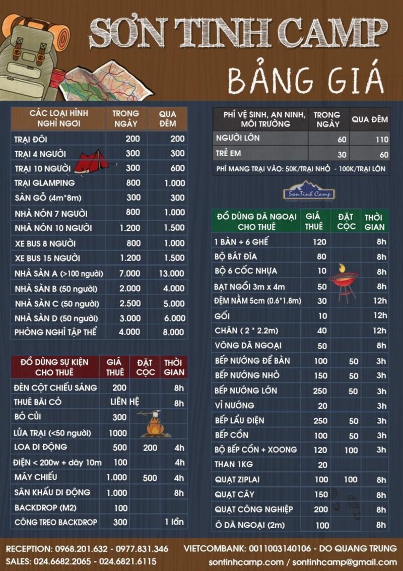 Sơn Tinh Camp: Trải nghiệm căm trại, dã ngoại HOT nhất Hà Nội