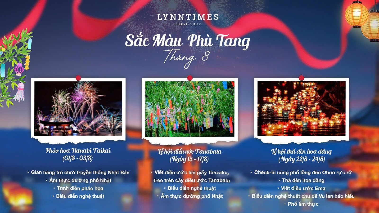 “Sắc màu Phù Tang” – Tháng 8 rực rỡ tại Lynntimes Thanh Thủy