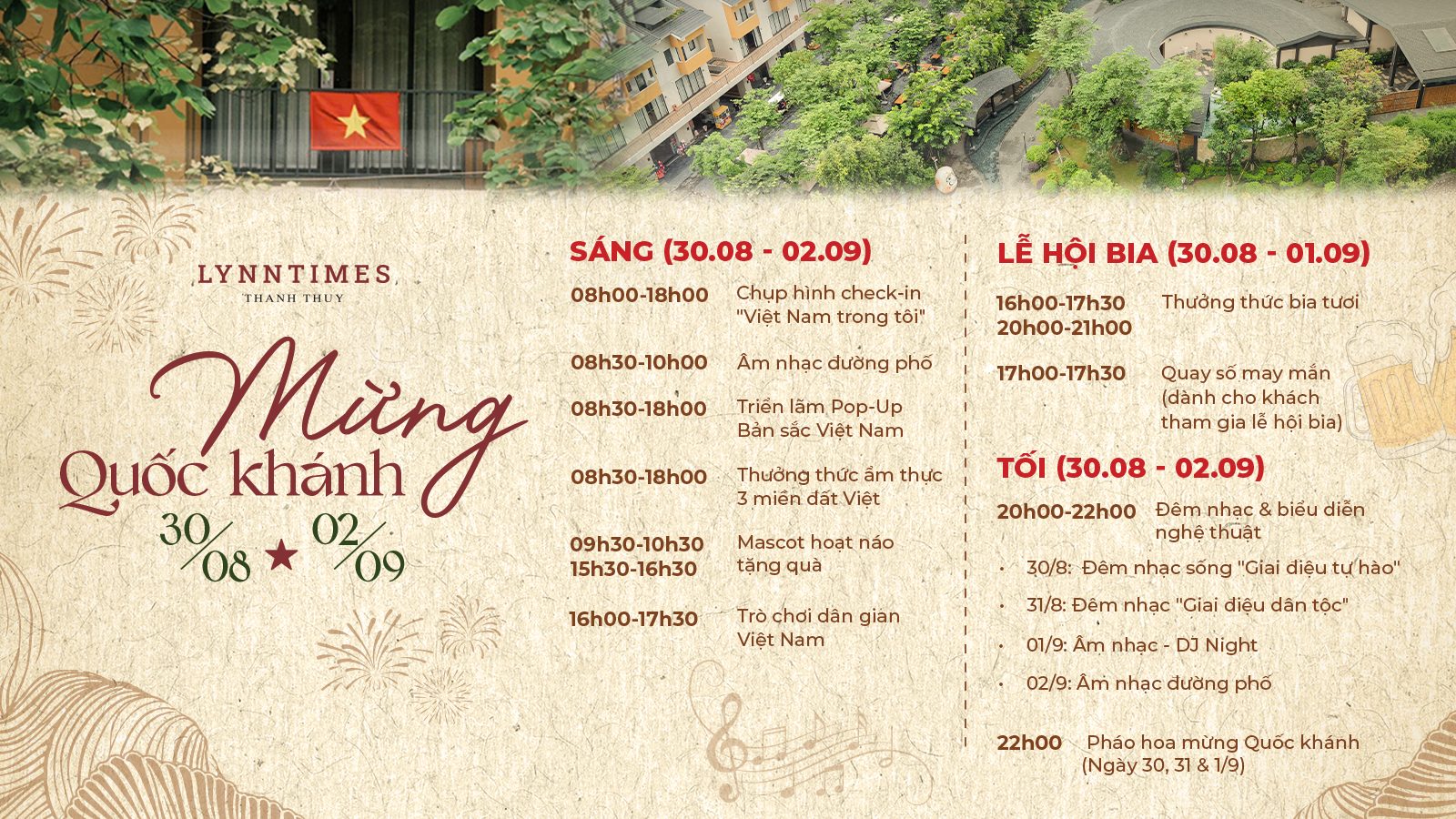 Tháng 9 trọn vẹn niềm vui Quốc khánh tại Lynntimes Thanh Thủy
