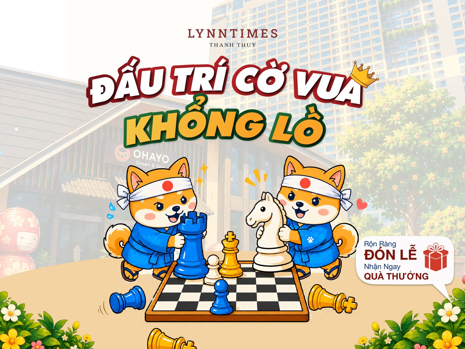 Đấu Trí Cờ Vua Khổng Lồ – Rộn Ràng Đón Lễ, Nhận Ngay Quà Thưởng